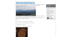 Desktop Screenshot of domainedethalie.com