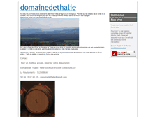 Tablet Screenshot of domainedethalie.com